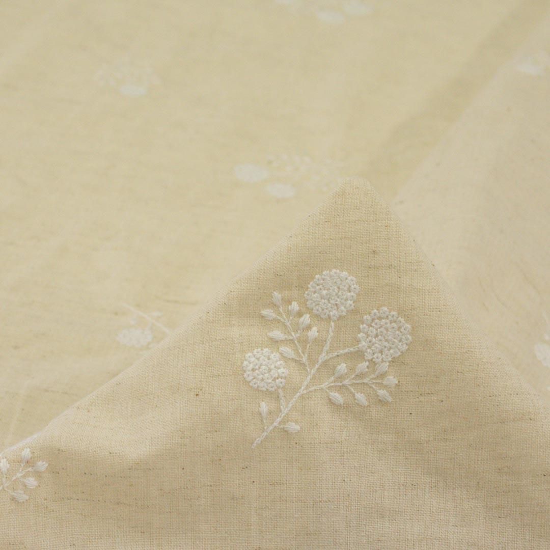 クロス刺繍シーツ ベッドリネン シャンブルリネンファブリック