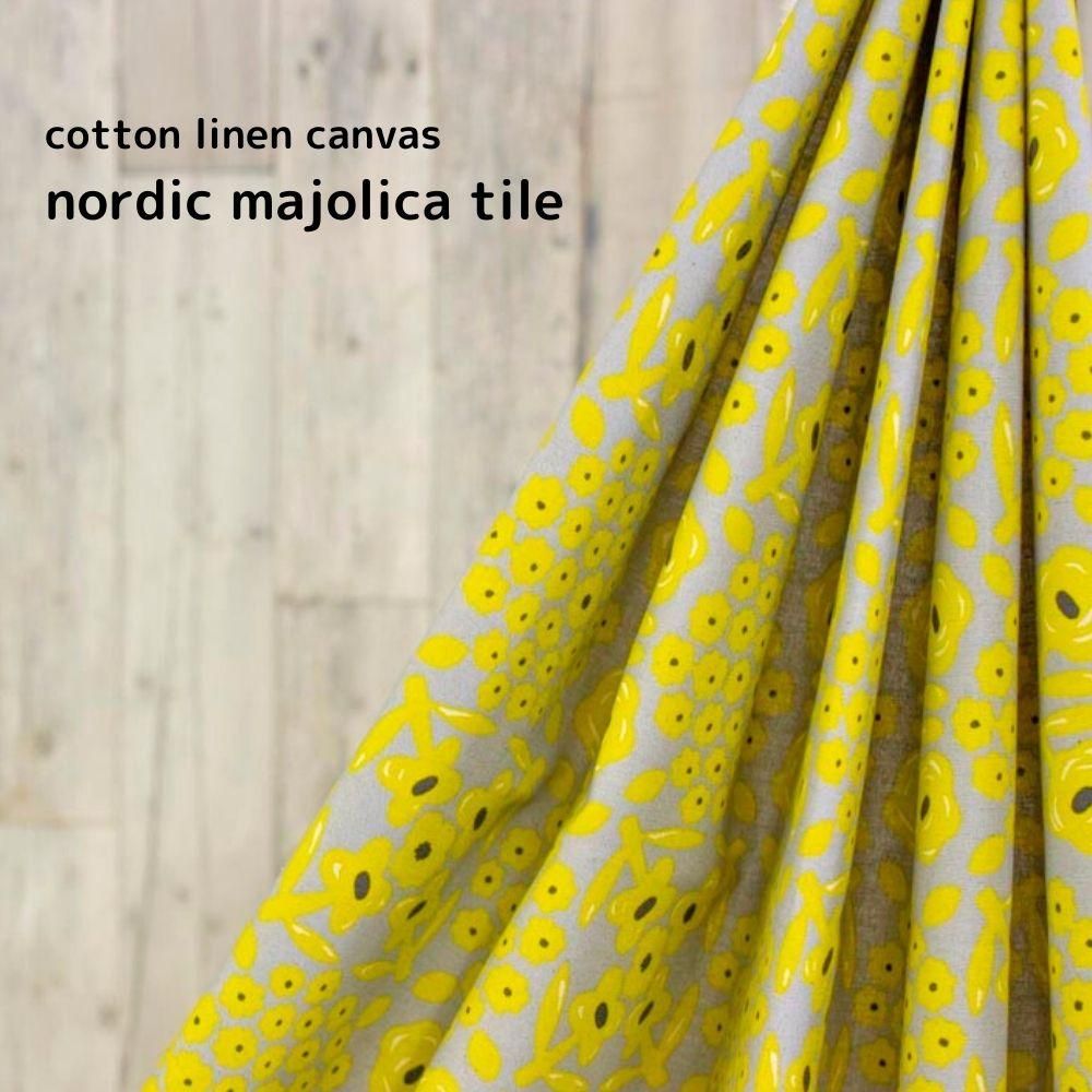 [ åȥͥ󥭥Х ] ޥꥫcotton linen canvasnordic majolica tileå졼ߥ8145-4