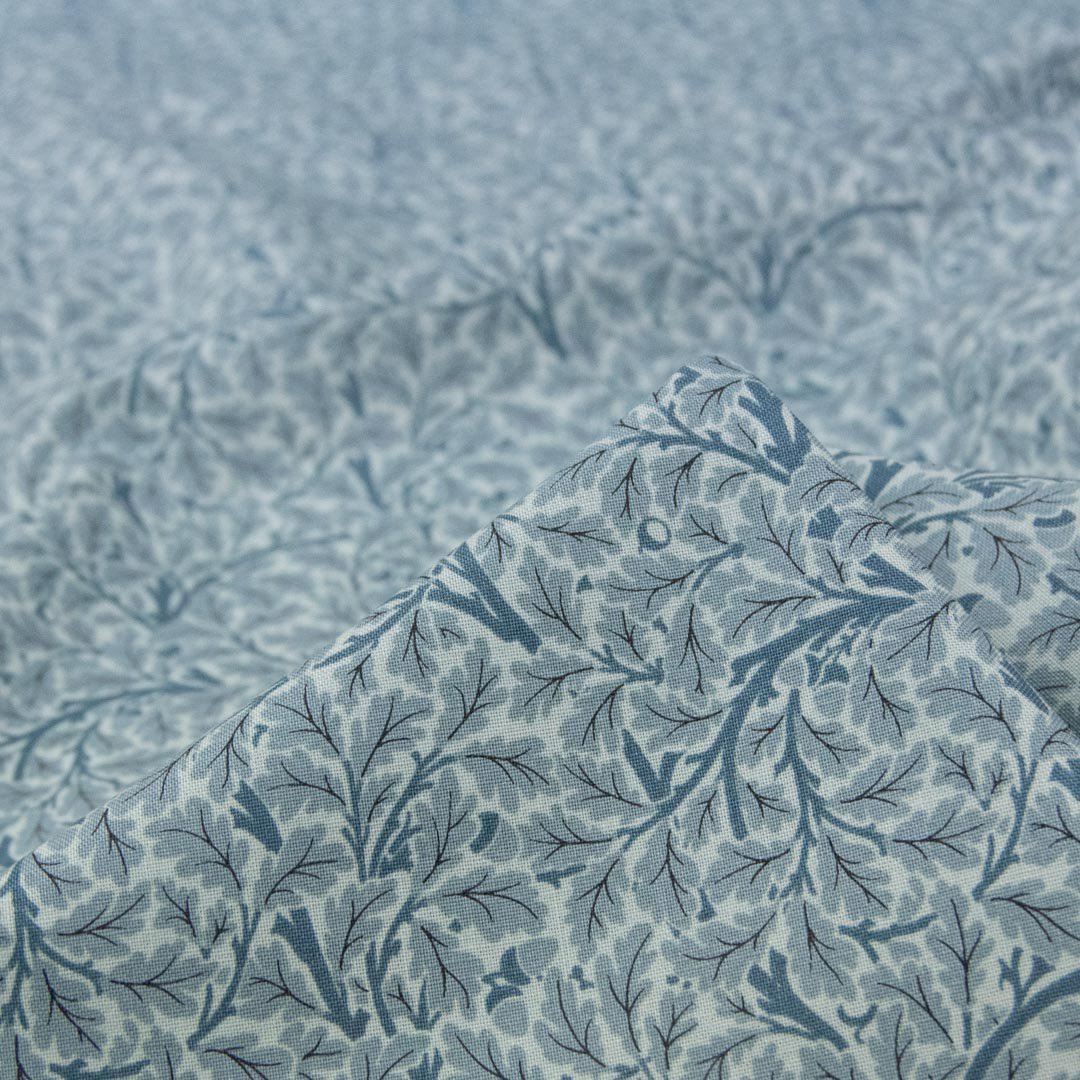 [ cotton sheeting ] MORRIS MEADOW | ACORN | MODA社｜col.aquamarine｜6186-203