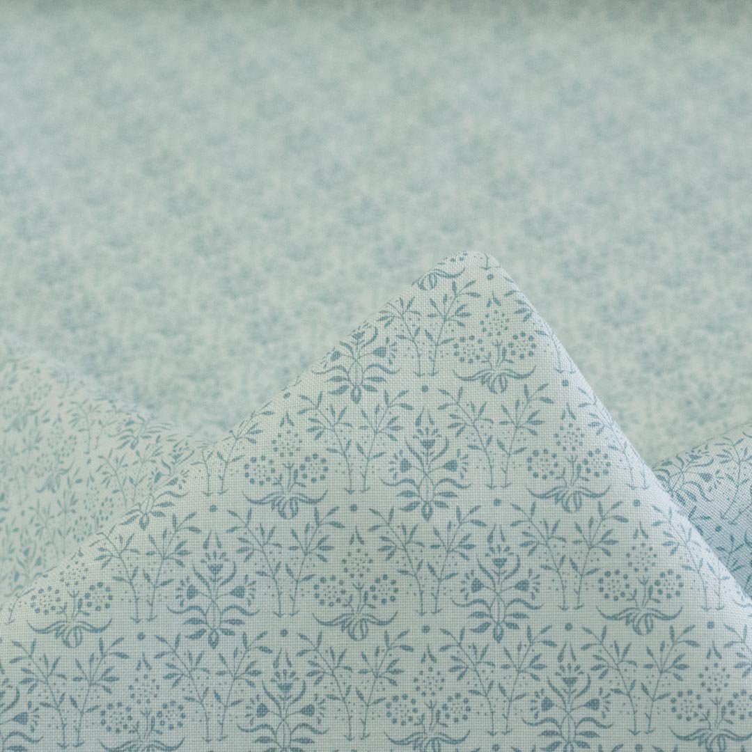 [ cotton sheeting ] MORRIS MEADOW | BOOKBINDING | MODA社｜col.aquamarine｜6186-214