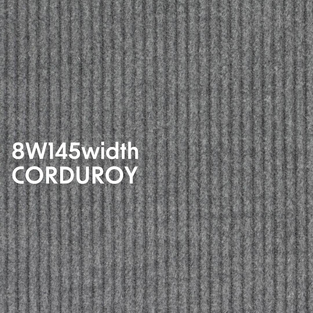 [ sale ][ corduroy ] 8WのW巾コーデュロイ｜145cm巾｜アパレル使用｜トップグレー｜8183-1　<img class='new_mark_img2' src='https://img.shop-pro.jp/img/new/icons20.gif' style='border:none;display:inline;margin:0px;padding:0px;width:auto;' />