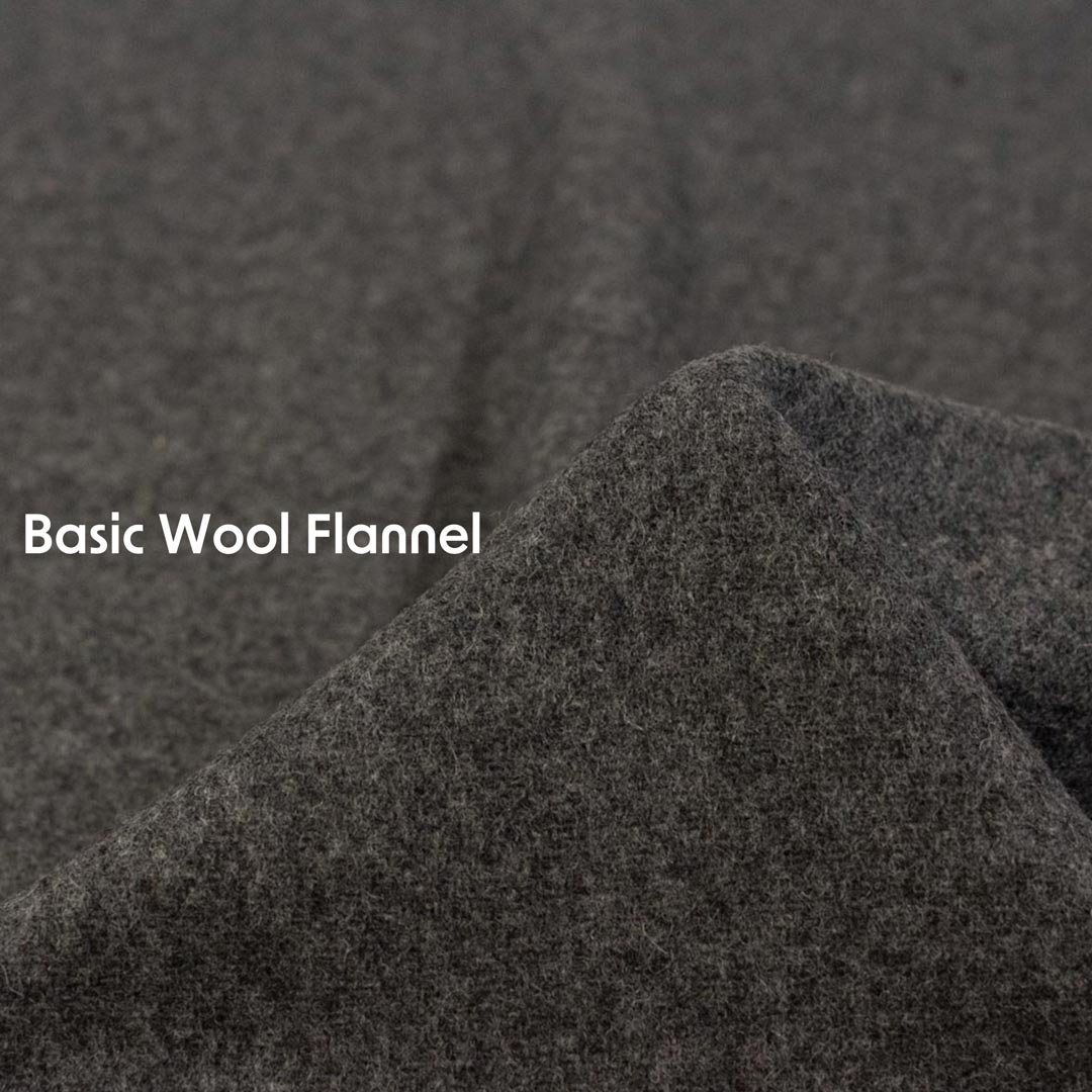 [ WOOl ] Basic Wool Flannel｜ベーシックウールフラノ｜トップフラノ｜チャコール｜8185-2
