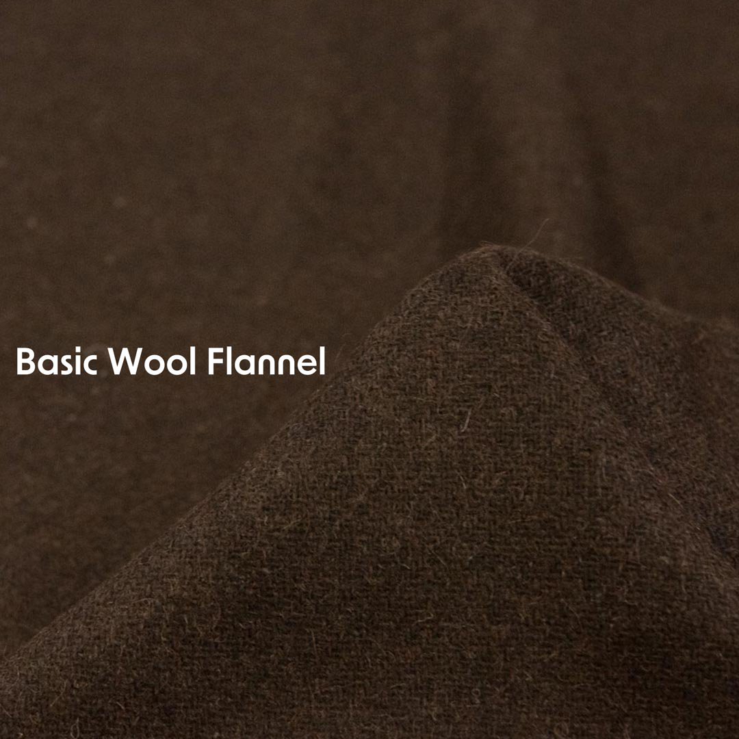 [sale][ WOOl ] Basic Wool Flannel｜ベーシックウールフラノ｜トップフラノ｜ブラウン｜8185-7