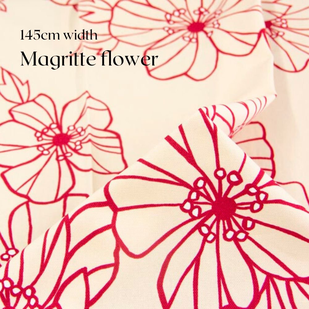 [ sale ][ コットンキャンバス ] 145cm巾 マグリットフラワー｜cotton canvas｜145cm width Magritte flower｜ナチュラル｜8188-1<img class='new_mark_img2' src='https://img.shop-pro.jp/img/new/icons20.gif' style='border:none;display:inline;margin:0px;padding:0px;width:auto;' />