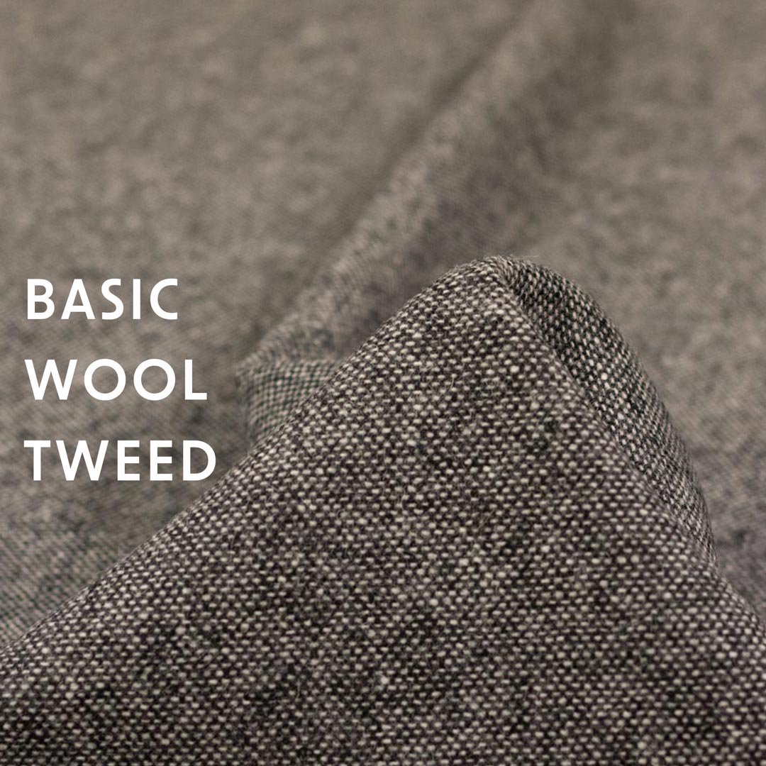 [sale][ WOOl ] Basic Wool Tweed｜ベーシックウールツイード｜ブラックホワイト｜8198-9