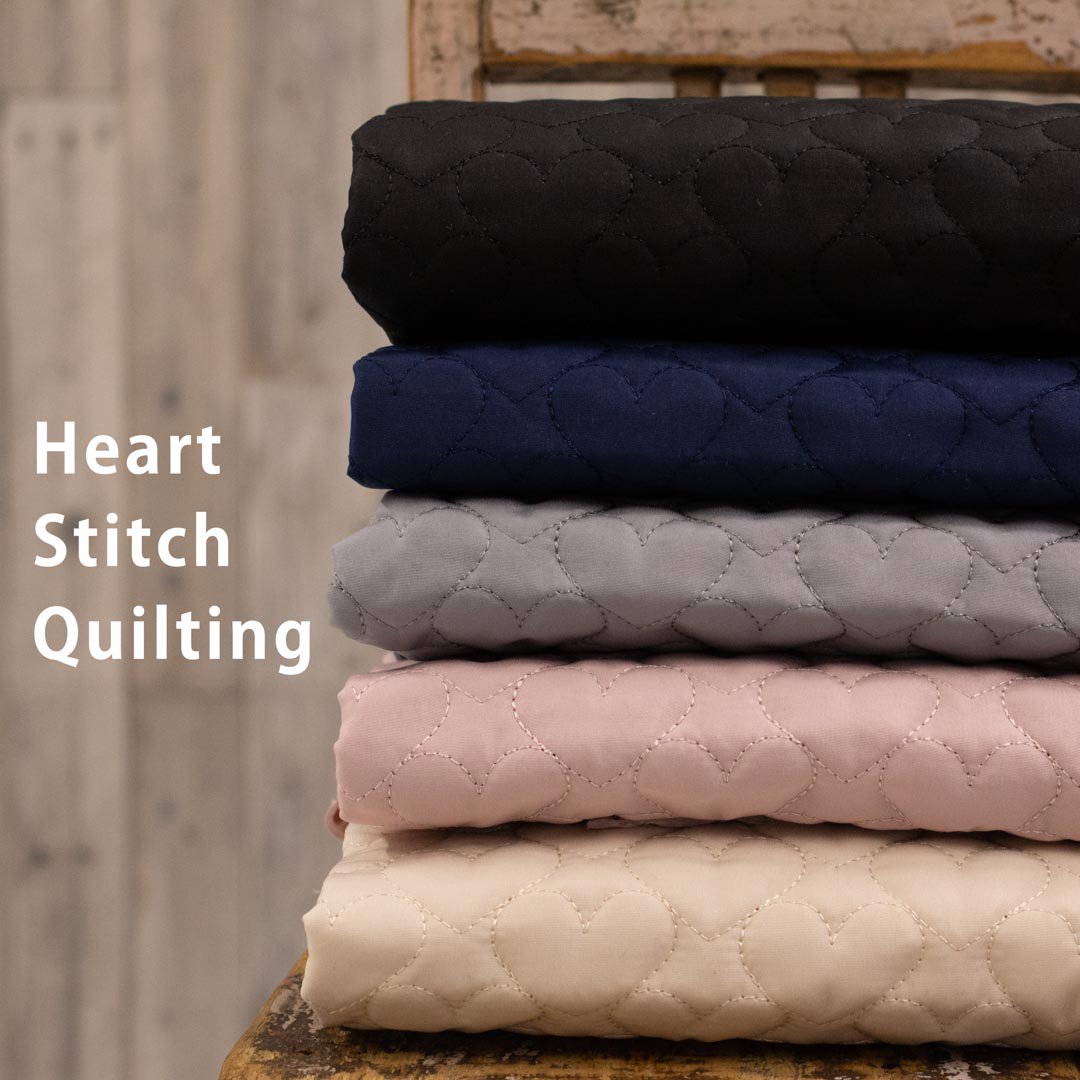 Quilting ] Heart stitch Quilt｜ハートステッチキルト｜135cm巾