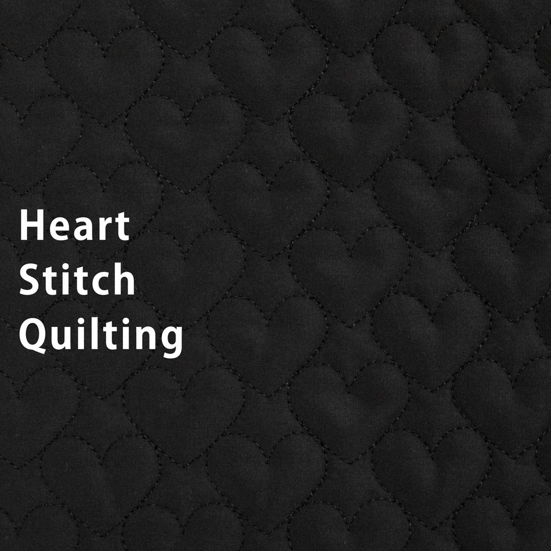 [ Quilting ] Heart stitch Quilt｜ハートステッチキルト｜135cm巾｜ブラック｜8202-5<img class='new_mark_img2' src='https://img.shop-pro.jp/img/new/icons59.gif' style='border:none;display:inline;margin:0px;padding:0px;width:auto;' />