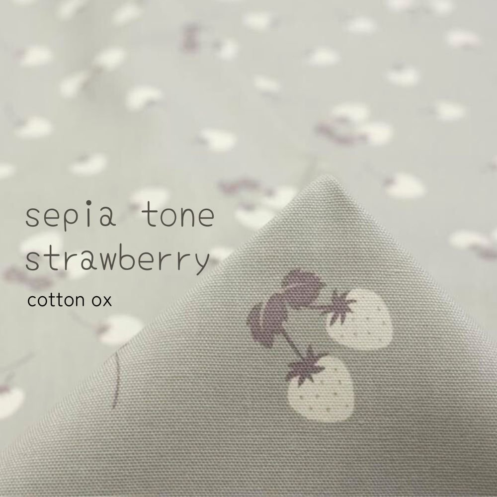 [ åȥ󥪥å ] ԥȡ󥹥ȥ٥꡼cotton oxsepia tone strawberryåڡ륰졼8229-3