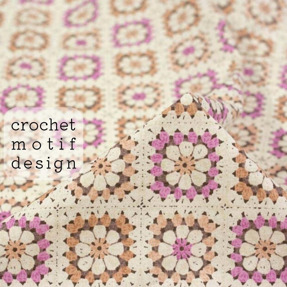 [ åȥ󥷡 ] ߥեǥcotton sheetingcrochet motif designåץԥ󥯡7231-1