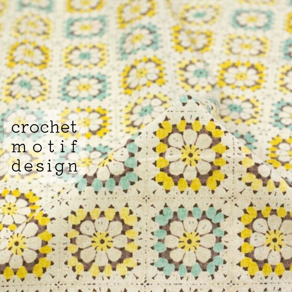 [ åȥ󥷡 ] ߥեǥcotton sheetingcrochet motif designåߥߥȡ7231-3