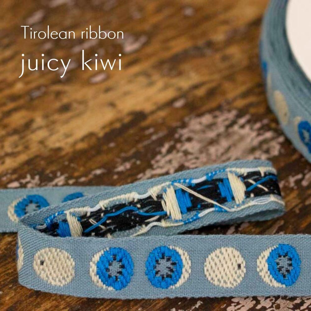 [ ꥢܥ ] 塼ʥTirolean ribbonjuicy kiwiå֥롼졼R152-13