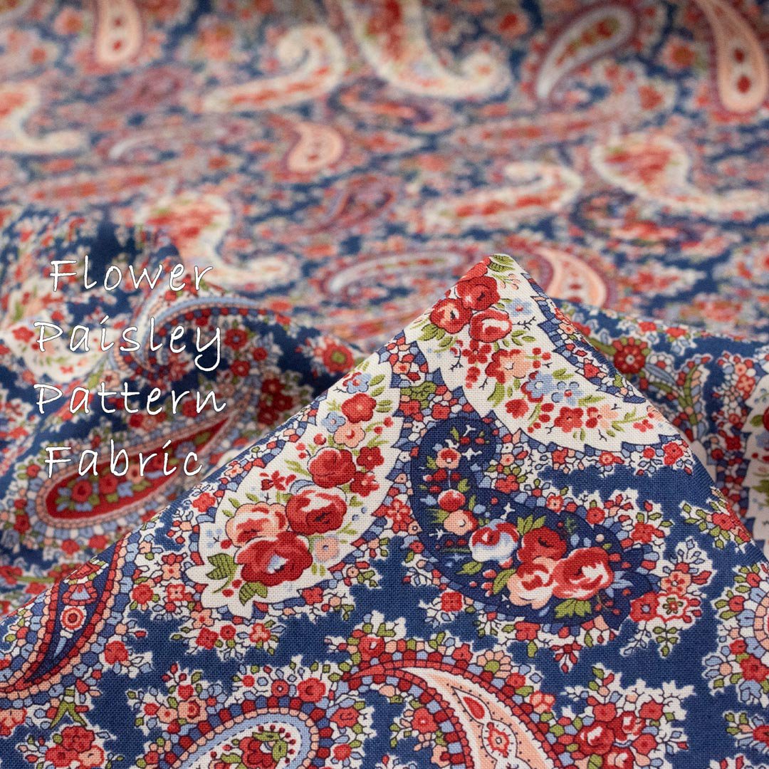 [ USA cotton ] Flower Paisley Pattern Fabric åեڥ꡼ѥե֥åååȥ󥷡󥰡åͥӡ8262-2