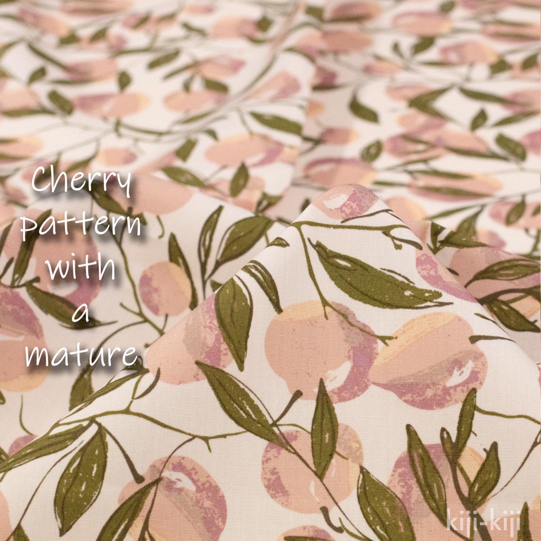 [ USAåȥ ] Cherry pattern with a matureART GALLERY FABRICSåȥ꡼ե֥ååԥ󥯥١9023-1