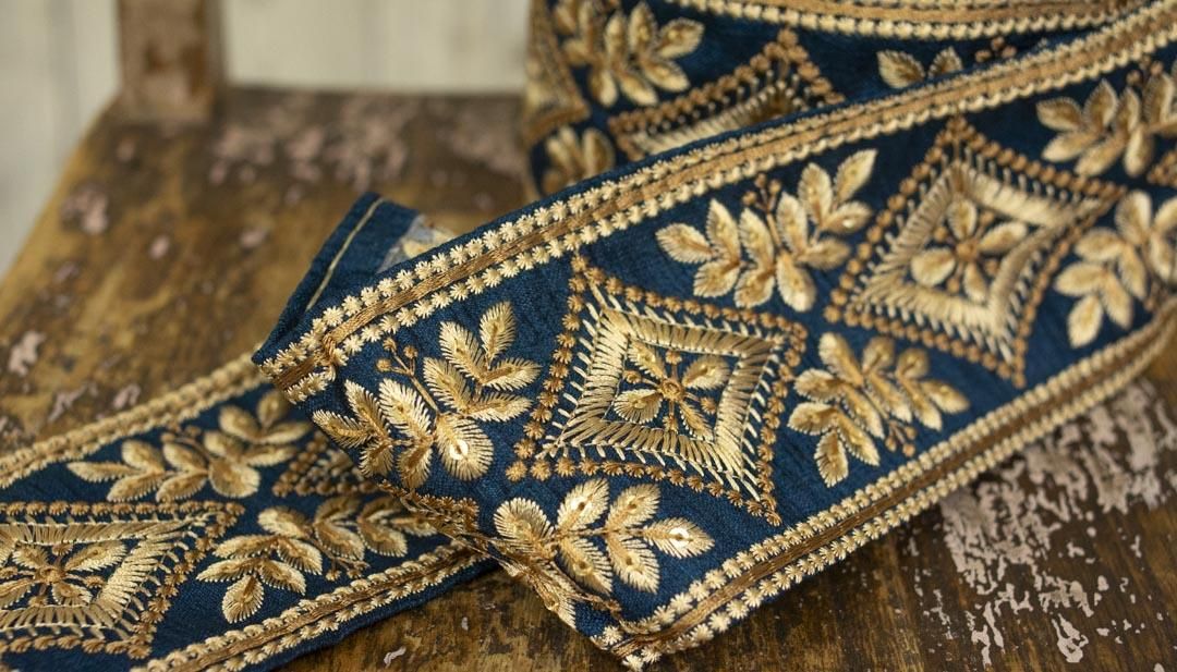 レビュー高評価の商品!の商品をすべて インド製刺繍レース] ロンバスモチーフ | Indian embroidery その他