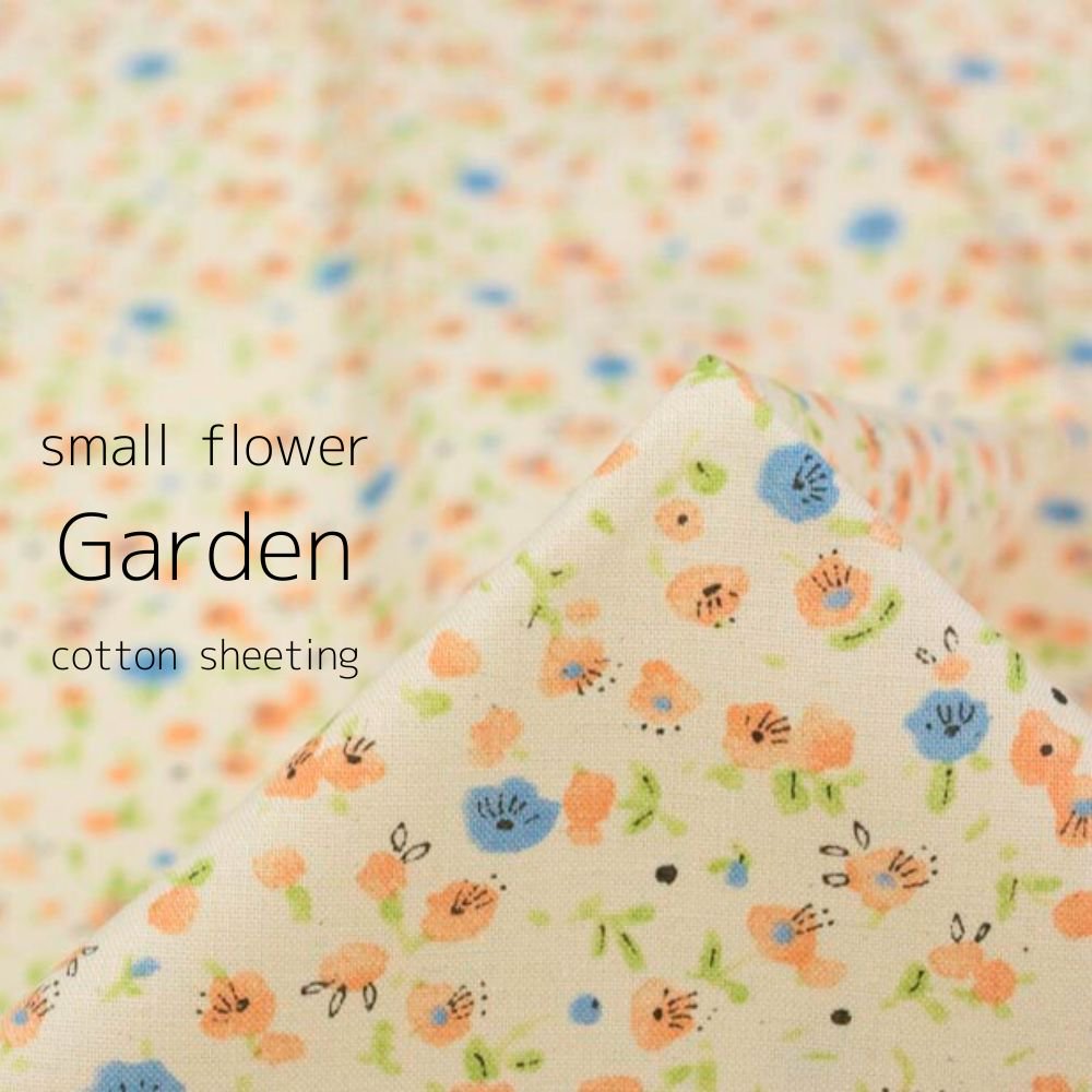 [ åȥ󥷡 ] ⡼եǥcotton sheetingsmall flower gardenåʥߥԥ󥯡9027-5