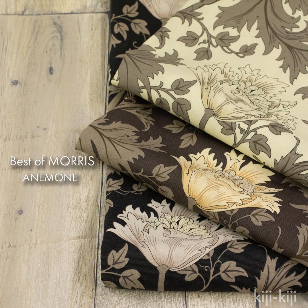 cotton sheeting moda BEST OF MORRIS | ANEMONE | EBONY SUITE