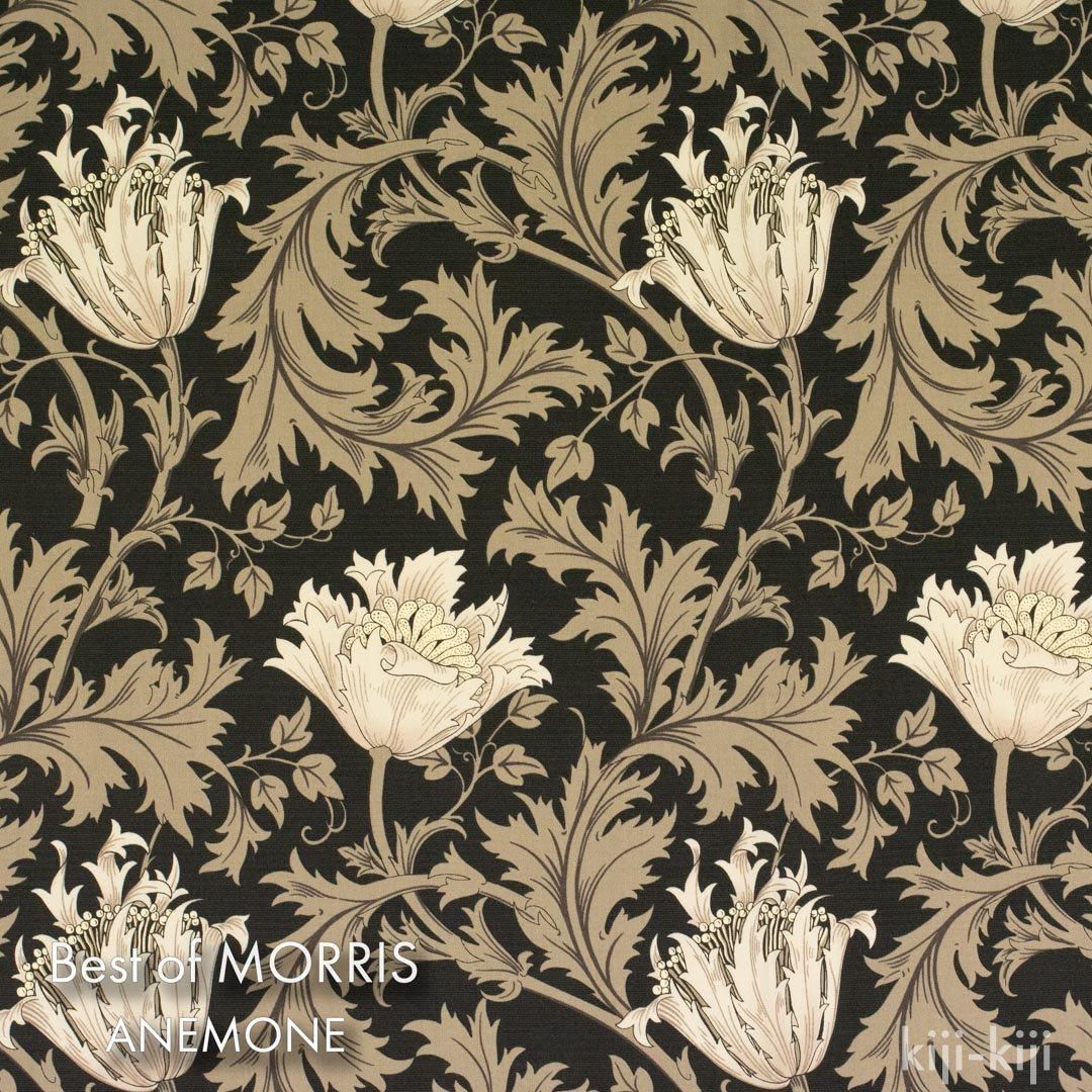 [ cotton sheeting ] moda BEST OF MORRIS | ANEMONE | EBONY SUITEåͥ͡åܥˡ6186-AN-53