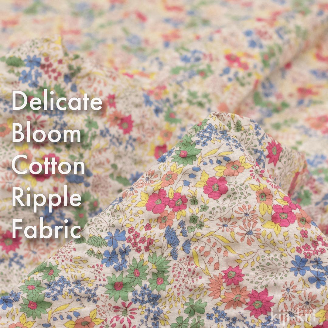 [ åȥåץ ] Delicate Bloom Cotton Ripple Fabricååץϡˢˢۡåԥ󥯡9094-21