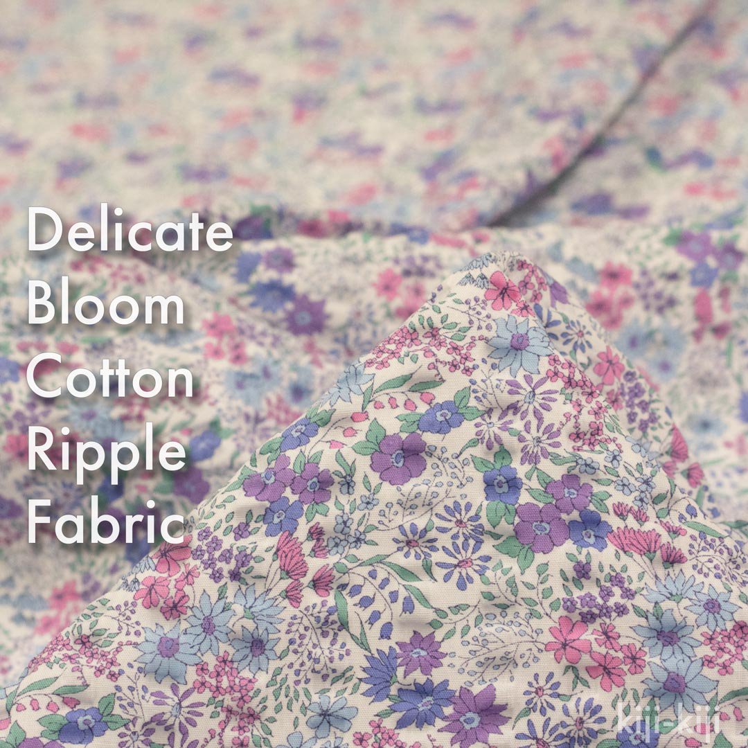 [ åȥåץ ] Delicate Bloom Cotton Ripple Fabricååץϡˢˢۡåѡץ9094-23