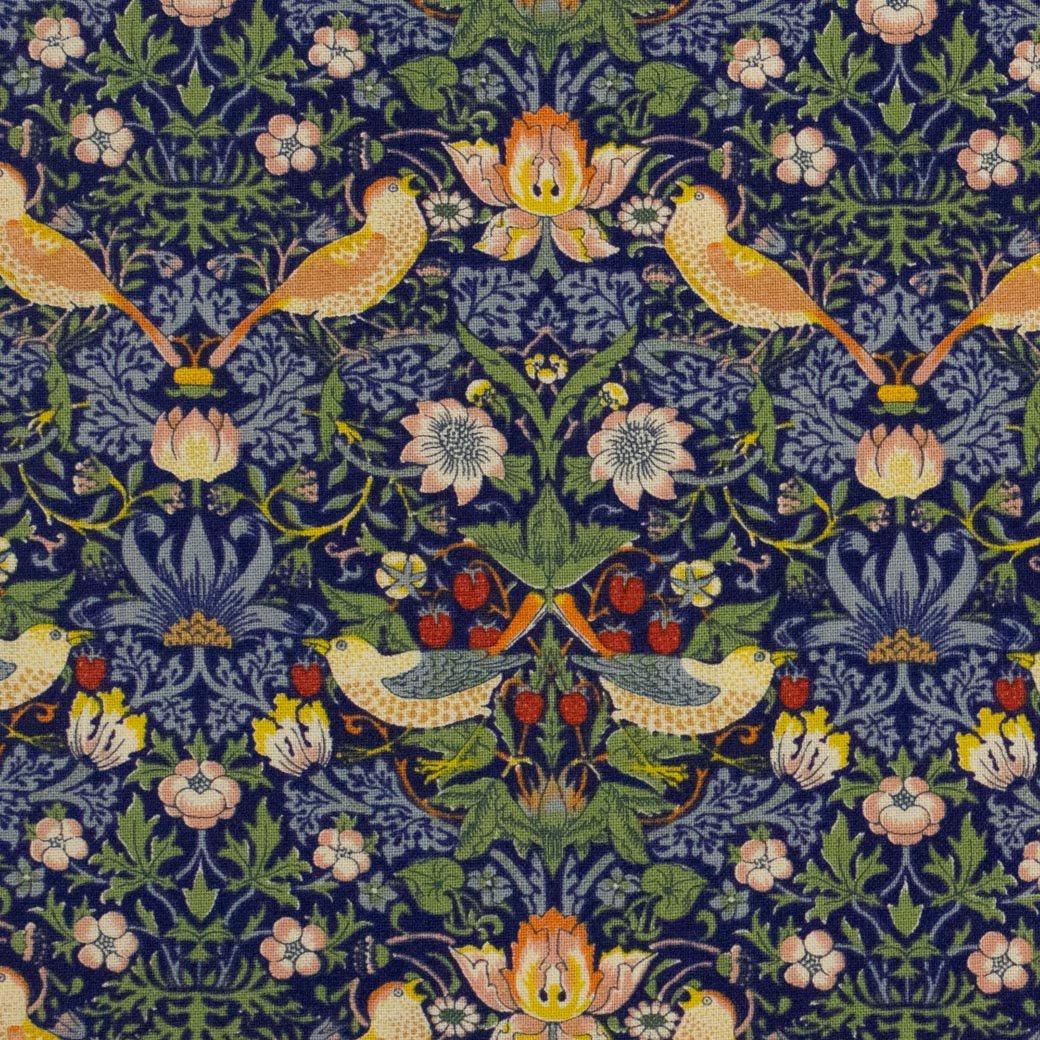 [ V&A William Morris ] Strawberry Thiefäťå󥰡Blue NavyVA10001-A