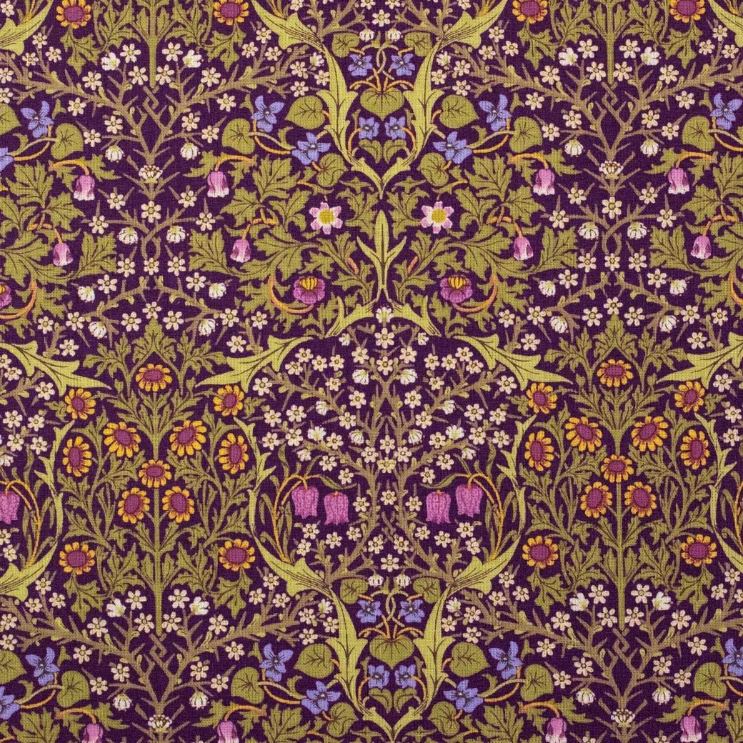 [ V&A William Morris ]Blackthornå֥åpurpleva10024-D