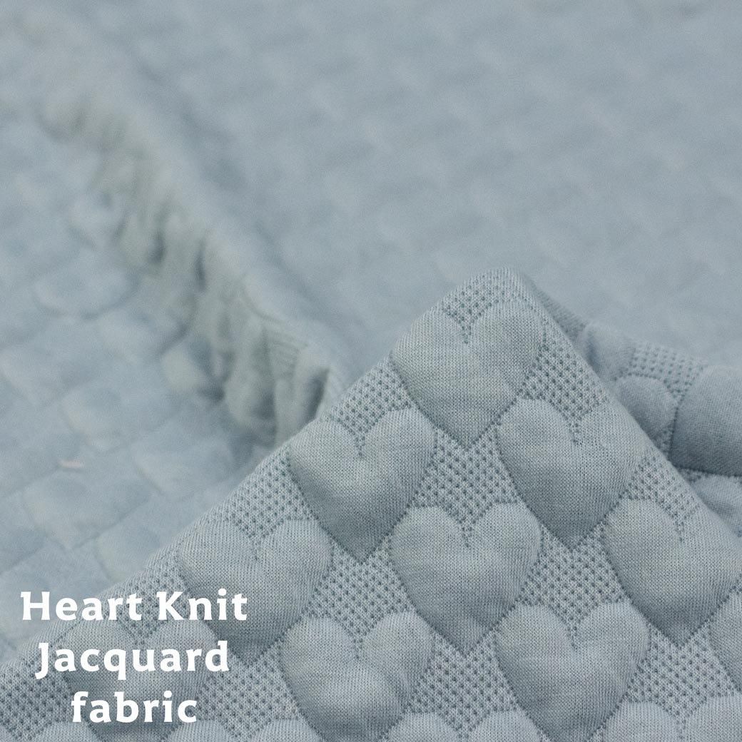 [ ˥å ] ϡȥ˥åȥ㥬ɡHeart Knit Jacquard fabric70cmҡ9260-3 ⡼֥롼