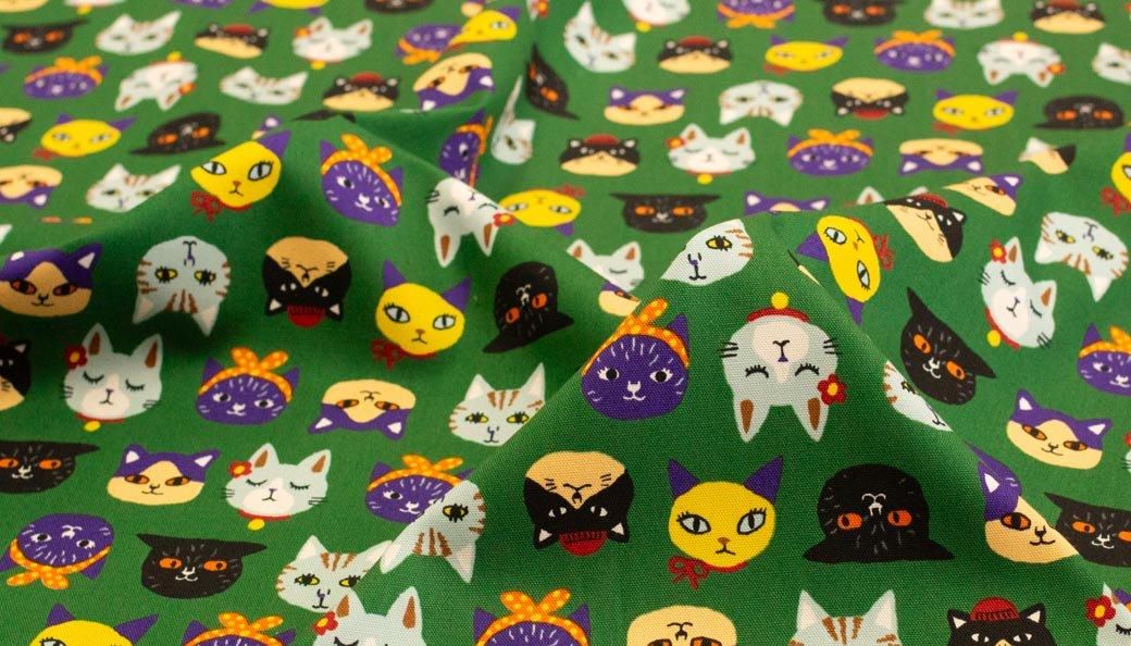 コットンオックス | ラブリーキャッツ - 【キジキジ】布・生地の通販