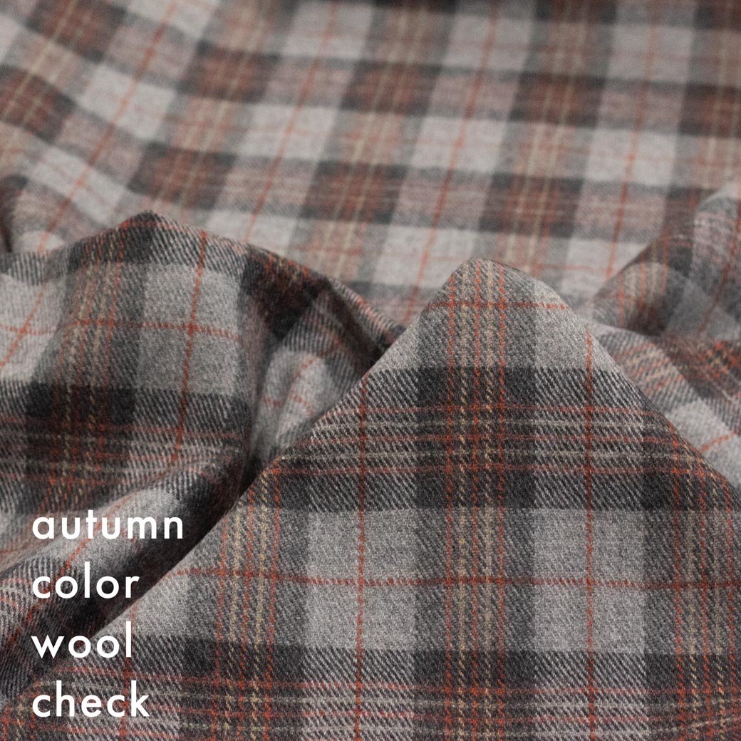 [ WOOL ]ǿäåautumn color wool check9285-4 졼ƥ饳å