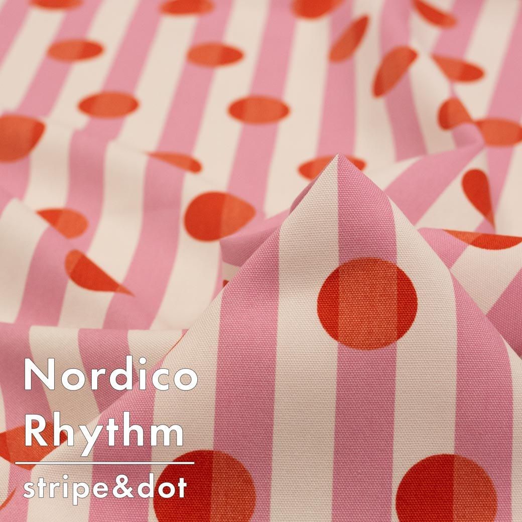 [ åȥ ] Nordico Rhythm-stripe&dotåΥǥꥺ-ȥ饤סɥåȡ9300-2 ԥ󥯥Сߥꥪ