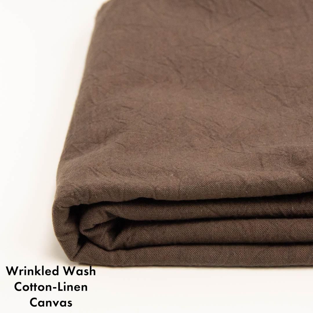 cotton linen】くしゅっと仕上げたコットンリネンキャンバスワッシャー