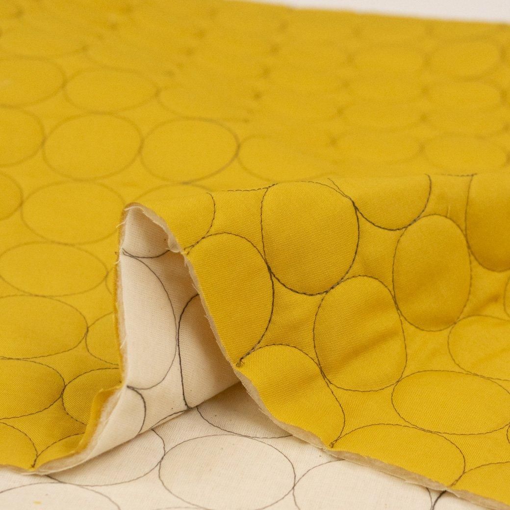 バイカラーサークルステッチキルト | キルティング｜25023-1