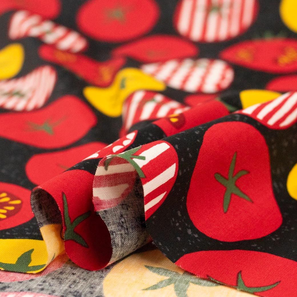 シマシマトマト | コットンシーチング - 【キジキジ】布・生地の