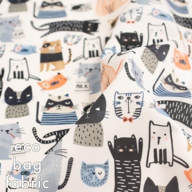 eco bag fabricåݥꥨƥ륪ååͥϡ25076-1 neko