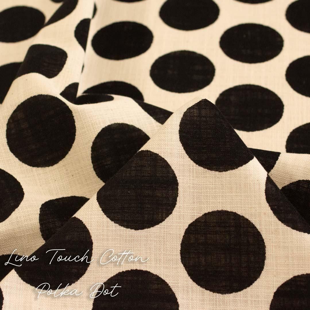 Lino Touch Cotton - Plka Dod -å å åȥݥ륫ɥåȡ25092-10 ֥å