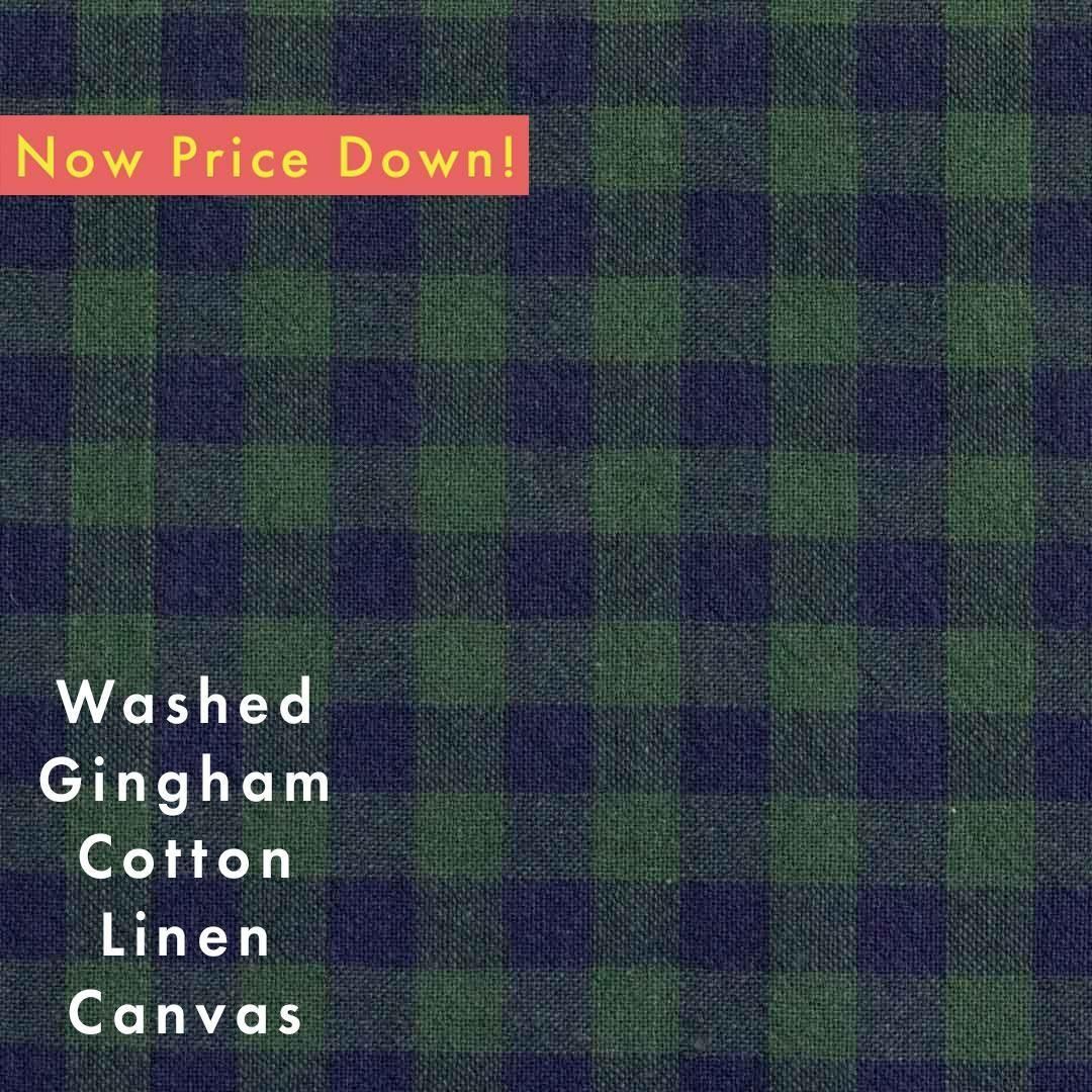 [  ]餷Υåȥͥ󥮥󥬥 å12mm  Washed Gingham Cotton Linen25110-7 ͥӡ꡼-M