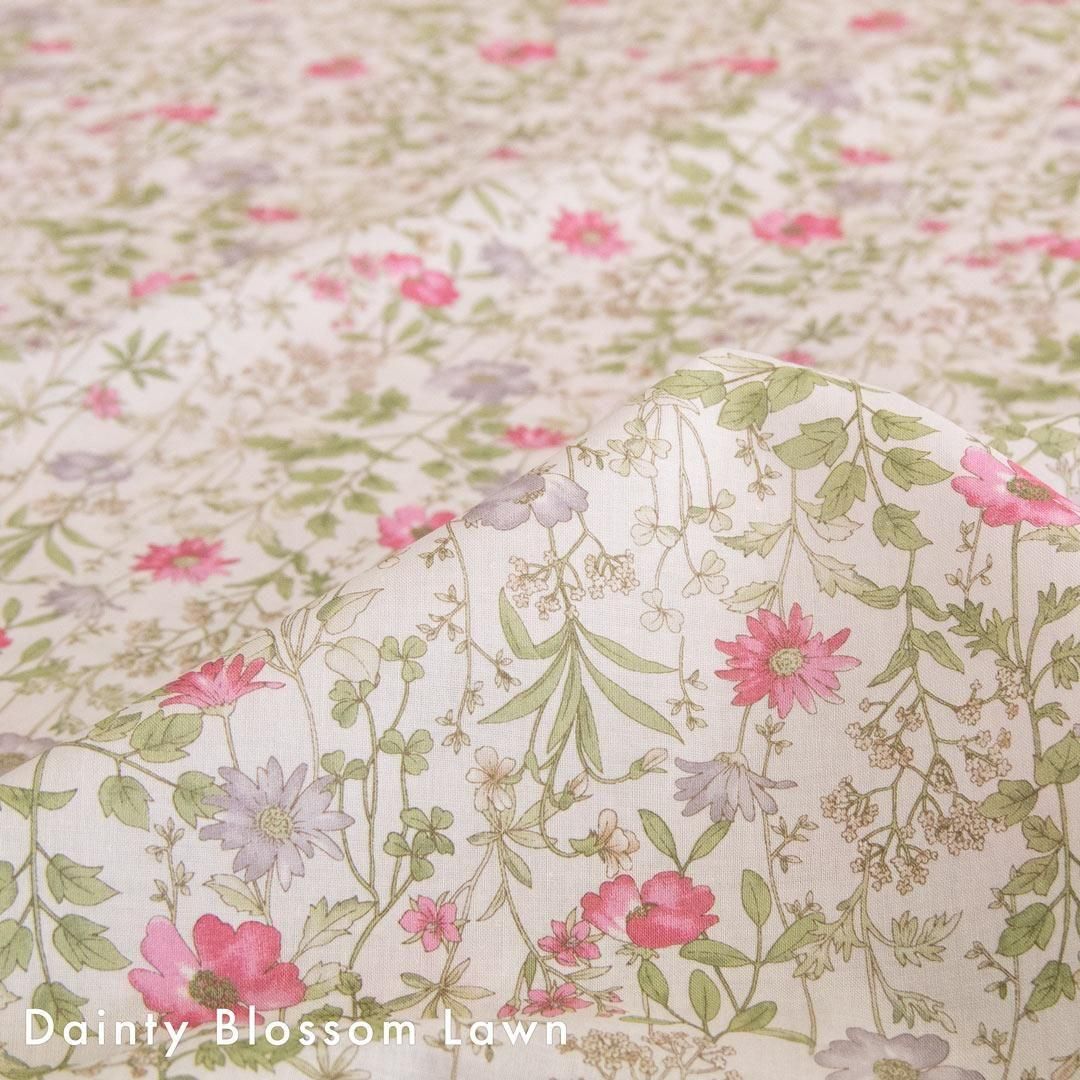 Dainty Blossom Lawn | 花柄ローン生地 - 【キジキジ】布・生地