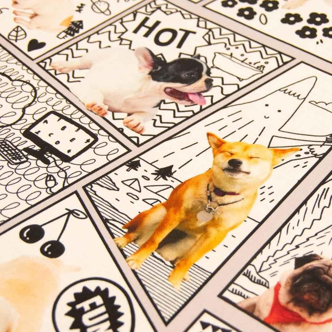 ねこといぬ CATS or DOGS｜Comic Dogs - 【キジキジ】布・生地の通販｜北欧