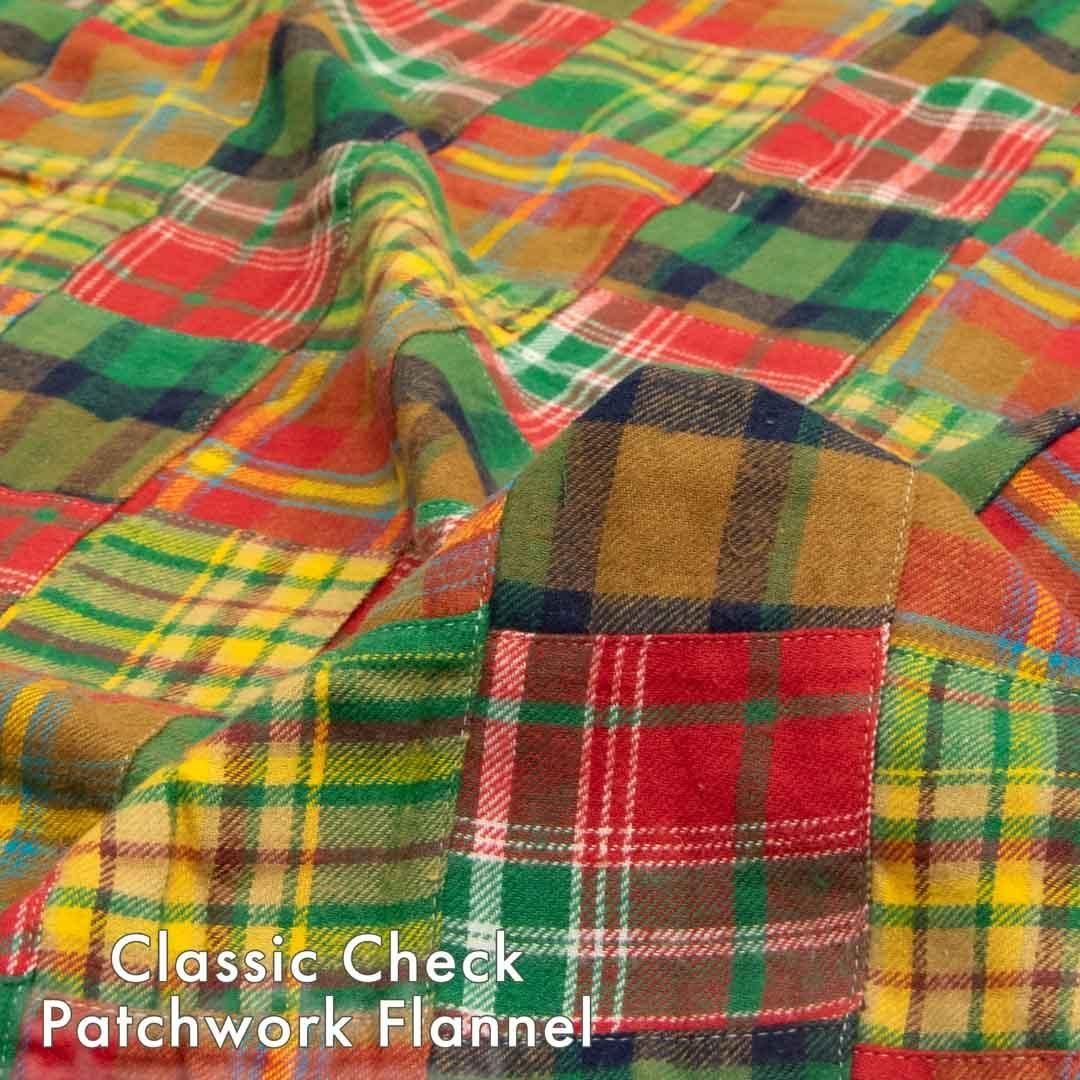 Classic Check Patchwork Flannel | パッチワーク - 【キジキジ】布