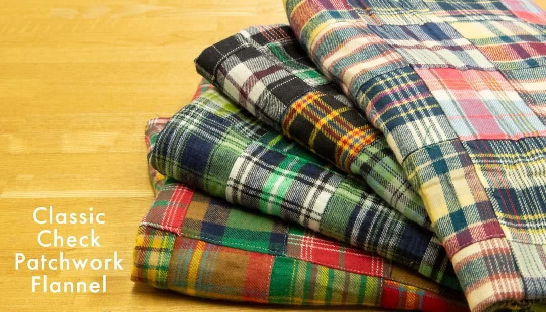 Classic Check Patchwork Flannel | パッチワーク - 【キジキジ】布
