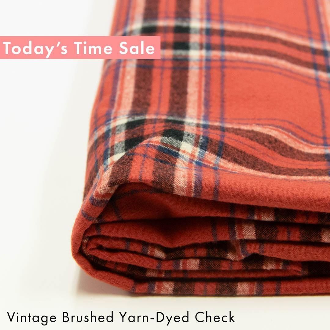 <img class='new_mark_img1' src='https://img.shop-pro.jp/img/new/icons20.gif' style='border:none;display:inline;margin:0px;padding:0px;width:auto;' />[ Today's Time Sale ]ӥơåVintage Brushed Yarn-Dyed Check25220-3 ӥơå