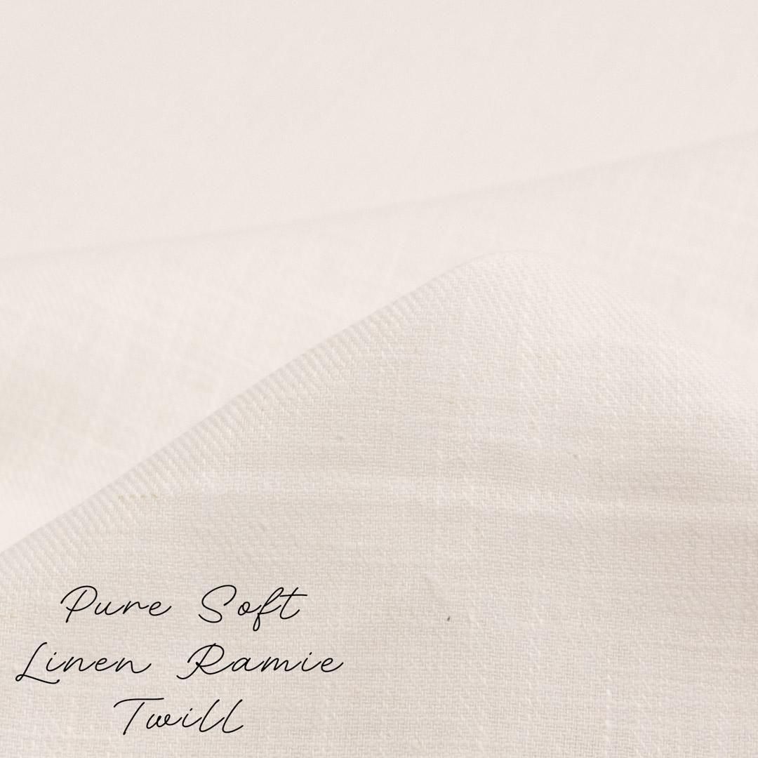 <img class='new_mark_img1' src='https://img.shop-pro.jp/img/new/icons20.gif' style='border:none;display:inline;margin:0px;padding:0px;width:auto;' />Pure Soft Linen Twill|ピュアソフトリネンツイル|130cm巾|25221-7 オフホワイト