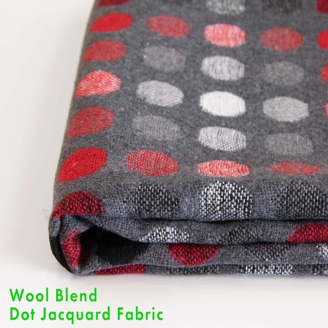 ֥ɥɥåȥ㥬ɡWool Blend Dot Jacquard Fabric72cmҡ25247-5 졼å