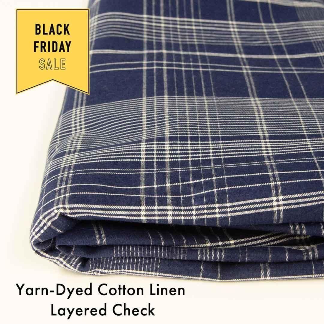 <img class='new_mark_img1' src='https://img.shop-pro.jp/img/new/icons20.gif' style='border:none;display:inline;margin:0px;padding:0px;width:auto;' />[ SALE ]쥤䡼ɥåȥͥåYarn-Dyed Cotton Linen Layered Check25259-2 ͥӡ