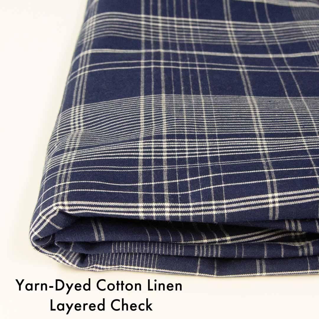 ڥϥۡĹ 90쥤䡼ɥåȥͥåYarn-Dyed Cotton Linen Layered Check<img class='new_mark_img2' src='https://img.shop-pro.jp/img/new/icons20.gif' style='border:none;display:inline;margin:0px;padding:0px;width:auto;' />