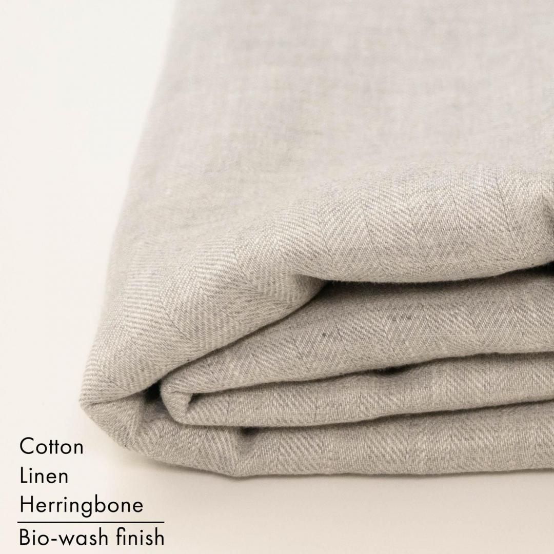 �ڥϥ���ۡ�Ĺ��  ��100������� Cotton Linen Herringbone�äդ���Х��������å���ե��˥å����<img class='new_mark_img2' src='https://img.shop-pro.jp/img/new/icons20.gif' style='border:none;display:inline;margin:0px;padding:0px;width:auto;' />