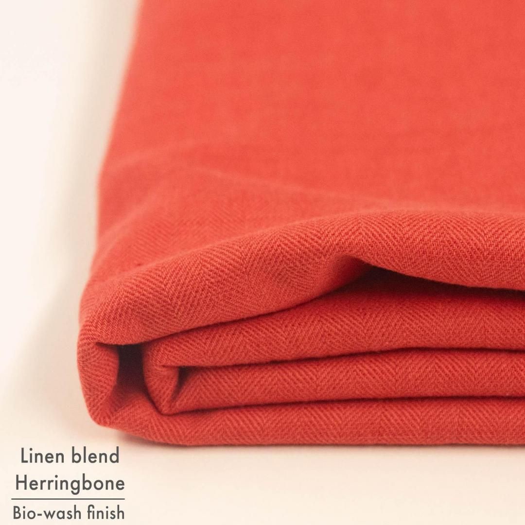 <img class='new_mark_img1' src='https://img.shop-pro.jp/img/new/icons20.gif' style='border:none;display:inline;margin:0px;padding:0px;width:auto;' />[ sale ]Linen Blend Herringbone�äդ���Х��������å���ե��˥å����26001-4 �������ߥꥪ��