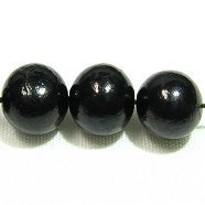 淡水パール（AAA-）淡水真珠 セミラウンド 黒 6.5〜7.5mm 【1個】