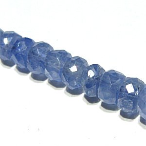 《宝石質》ブルーサファイア （AAA） ボタンカット(S) 3-3.4mm 【1個】