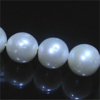 淡水パール (淡水真珠) ラウンド 9.6-10mm ホワイト【１個】