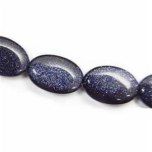 青砂金石 紫金石 ブルーゴールドストーン 約20mm 2個セット